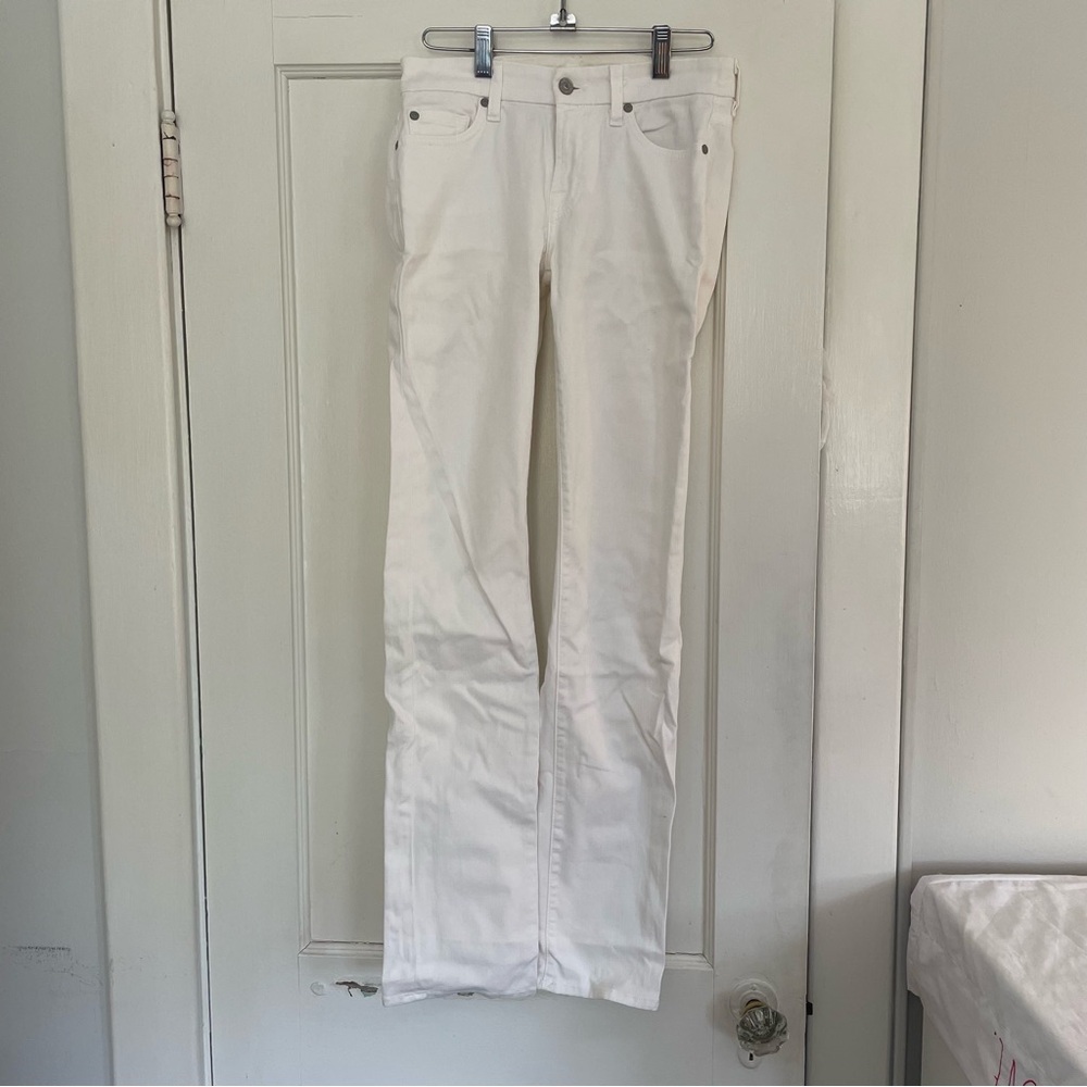 7 For All Mankind White Jeans